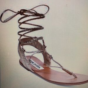 Steve Madden Walkitt Lace-Up-Leg Sandals
